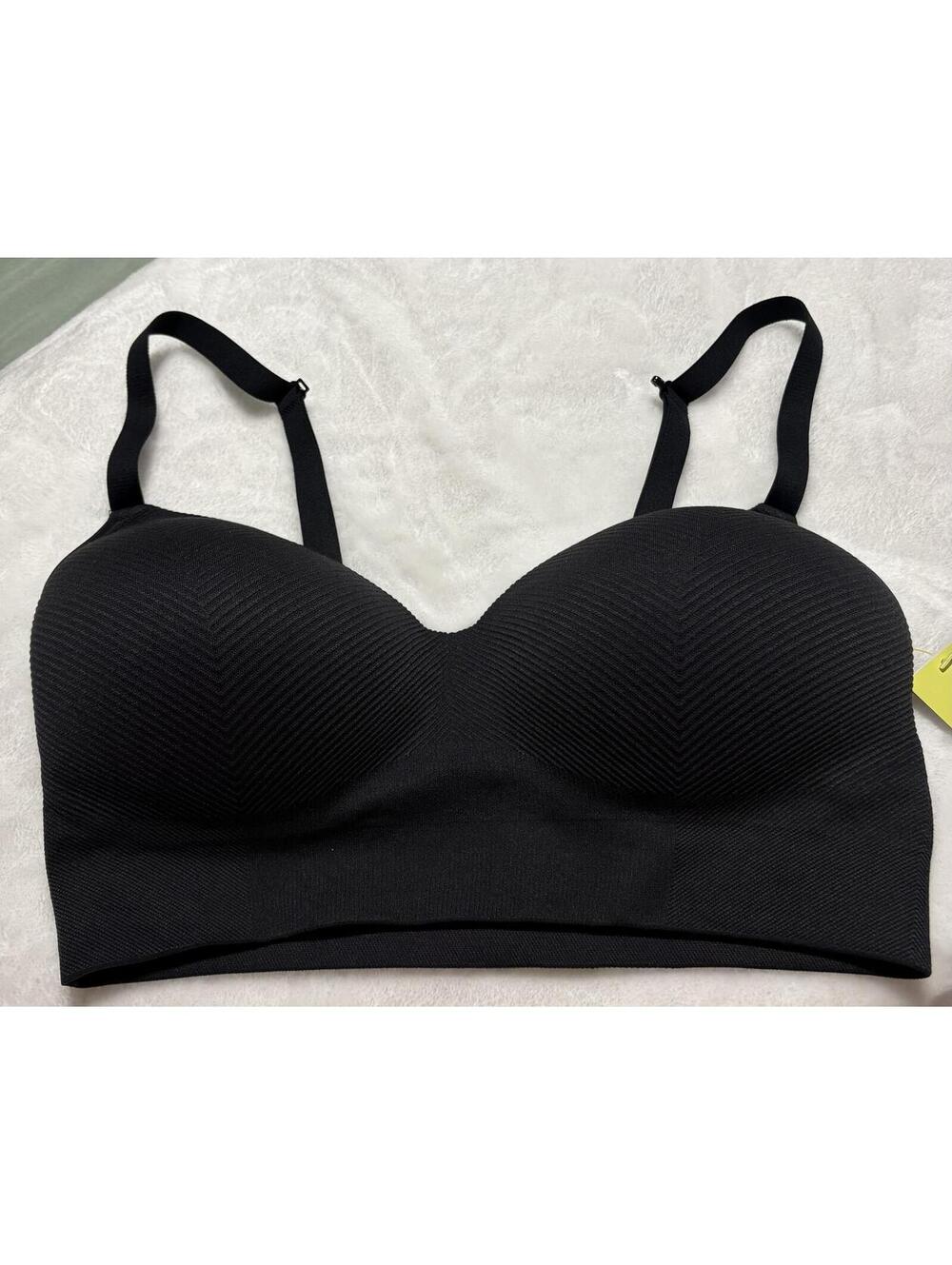 All in Motion Black Seamless Padded Bra with Adjustable Straps